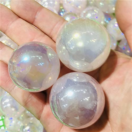 EKFBQBGW Hermosa Bola de Cristal Natural de 3 cm Bola de Piedra de energía Bola de decoración de fotografía 1 decoración de la habitación