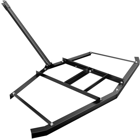 Wiltec Tow-Behind Lawn Leveller 190x98 cm Adjustable Lawn Drag for ATVs, UTVs and Utility Tractors, Drag for Gravel Driveway, Gardens and Farmland
