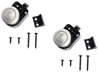 SUPVOX 2 Pz serratura a pulsante pensile maniglia contenitori di stoccaggio serratura cassetto door lock mobiletti pratiche chiusure a bottone a scatto per camper plastica abs