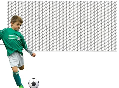 Soccer Backstop Net Weather Proof Nylon Protective Screen Sports Barrier | Sports Netting Backyard Barrier for Baseball Softball Tennis Basketball Volleyball Football Goal Driveway Garage Field