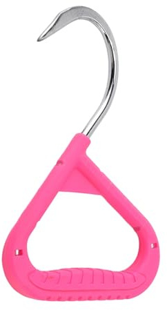 Pulp Hook Chrome Plated Steel Single Handed Comfortable Grip Log Lifting Hook for Woodworking Garden