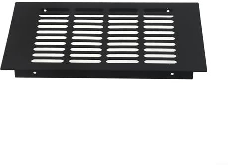 Cubierta de rejilla de ventilación de aluminio de 150 x 150 mm a 400 mm, cubierta de ventilación rectangular para armario, armario, computadora, puerta de baño, malla de metal impermeable (150 x 225