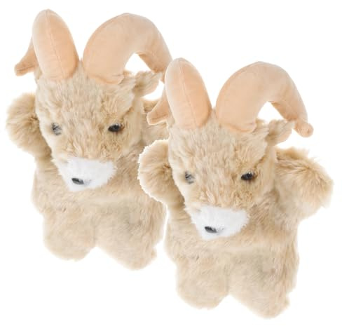 Vaguelly 2 Stück Schaf Handpuppen Plüsch Tierpuppen für Interaktives Rollenspielzeug Lustiges Schaf Puppenspielzeug für Eltern Junge Mädchen Interaktion und Geschichtenerzählen
