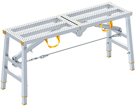 Ponteggio Pieghevole Portatile Regolabile in Altezza Antiscivolo in Rete di Ferro Art Scaffold Scale per Decorazione Interna ed Esterna 882 libbre di carico
