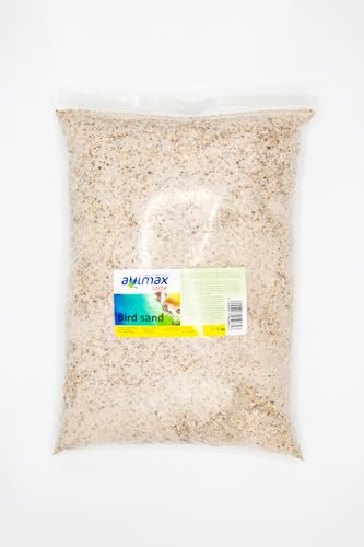 Avimax Forte Sabbia Oceanica per Uccelli, Depolverizzata e Sterilizzata, 5 kg, All'Anice, Naturale con Conchiglie