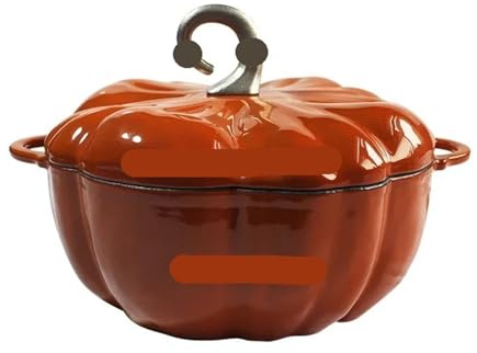 Forno olandese per zucca Pentola in ghisa smaltata, pentola olandese, design Pumpkin Creativity, rivestimento antiaderente, casseruola con coperchio