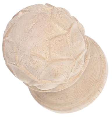 Mipcase Remate de Madera Tallada en Forma de Piña 4x6 Cm para Postes de Cama y Barras de Cortina, Decoración Europea Artesanal para Interiores, Accesorio Decorativo Versátil para
