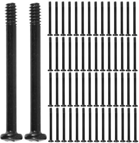 CAXUSD 100 Vis à Tête Fraisée Noires 34 Mm pour Ventilateur et Radiateur Pc, Kit de Fixation Longue pour Boîtier D’ordinateur, Vis de Radiateur Compatibles Refroidissement Liquide, Lot