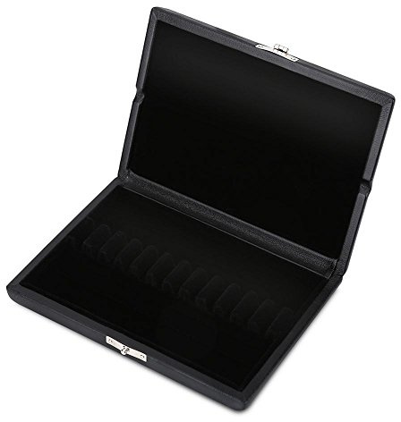 Oboe Reed Case, PU Leder Holz, Slots für 10/12/20pcs Oboe Schilf Container for Musikanten, Praktikanten, Reisende