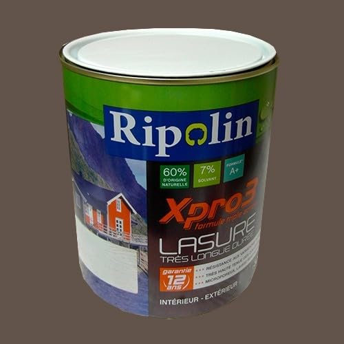 RIPOLIN Lasure XPro3 12ans Brun noir 2,5 L