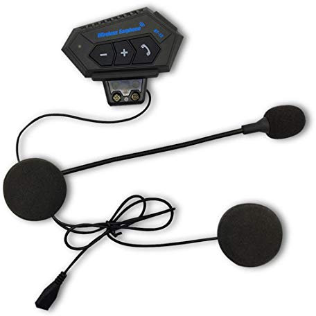 Helmet Headphones,Bluetooth Motorcycle Headset,BT 4.0+EDR Bluetooth Intercom Motor Bike Earphone Noise Reduction Microphone MIC Headset