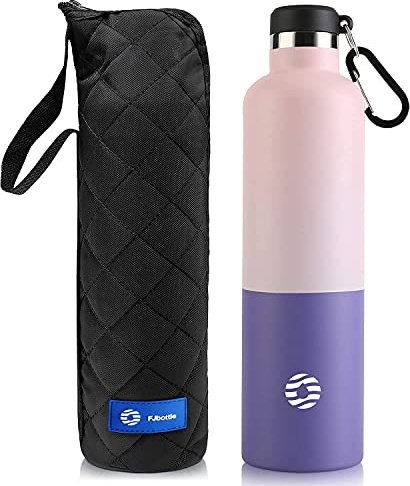 FEIJIAN Edelstahl Wasserflasche 750ml/1000ml Sportflasche Vakuum Isolierte Wasserflasche Auslaufsicher BPA-frei Metall Wasserflasche für Schule, Radfahren, Sport und Fitnessstudio