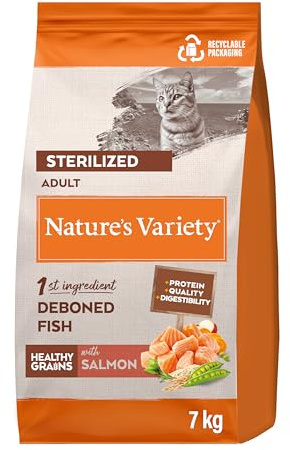 Nature's Variety Healthy Grains Pienso para Gatos Esterilizados con Salmón Noruego - 7kg