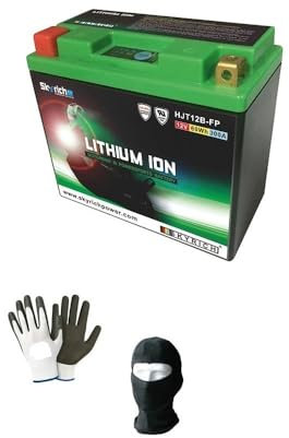 Compatible con Ducati Hypermotard 950 SP (BB00AA) 950 2019-2021 BATERIA DE Litio SKYRICH BATERIAS para Moto Scooter Recargables 150X65X130-POS. SX ESPECÍFICO 12V 60WH 300A