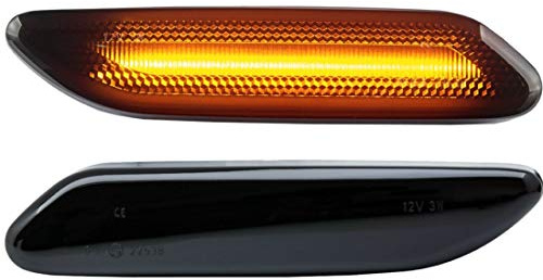 DoLED LED Seitenblinker Blinker getönt Schwarz/Rauchglas kompatibel für BMW Mini Countryman R60 | Paceman R61