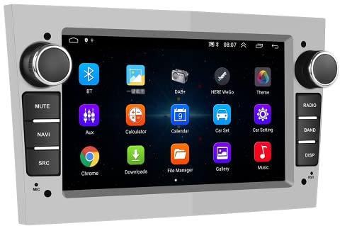 CAMECHO Android 13-bilradio för Opel Antara, Vectra, Sigum, Combo, Zafira, Astra, Corsa med Bluetooth, GPS-navigering, WiFi, FM, USB-spegel, länk, backkamera, mikrofon
