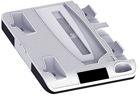 Charging Dock Stand for PS VR2 & for PS5 Controller,Dual Controller Charger Station Base Cooling Stand With Charging Indicator Light & 10 Game Discs Slots