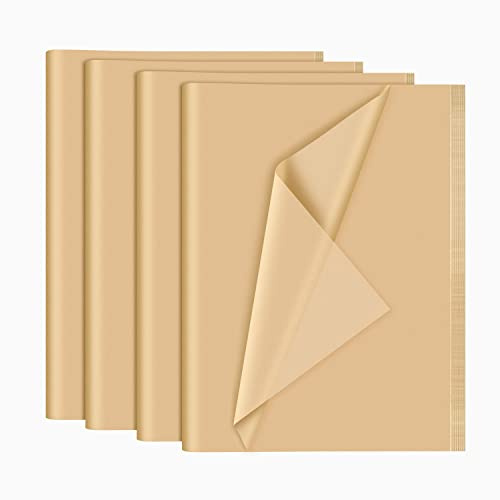 NEBURORA 120 Sheets Kraft Tissue Paper 35 x 50 cm Brown Wrapping Bulk Wrap for Gift Bags Packaging Floral Filler Crafts Birthday Christmas Halloween Decor(Kraft), (2005-120pcs)
