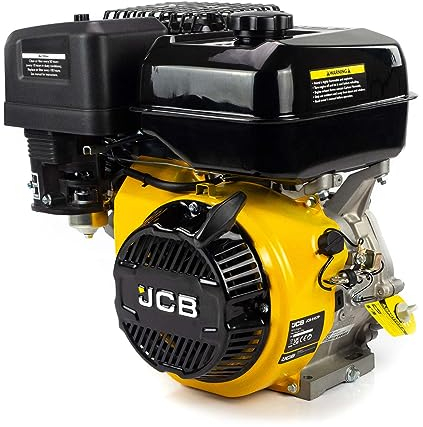 JCB High Power 15hp Replacement Petrol Engine, 25.4mm, 1”, Recoil Start 457cc, 4 Stroke, OHV, Horizontal Shaft Ideal for heavy duty professional