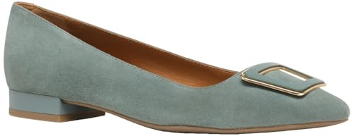 Geox D Charyssa C - Zapatos Planos Tipo Ballet para Mujer, Salvia, 36 EU