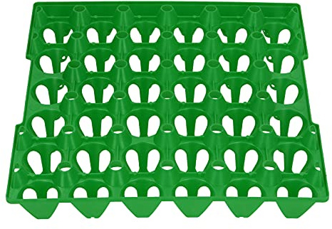 5 Pezzi di Piatti per Uova in Plastica, Cestello per il delle Uova per il Trasporto, Vassoio per Uova Impilabile, Vassoio Portauova, Portauova, Casse per il Trasporto delle