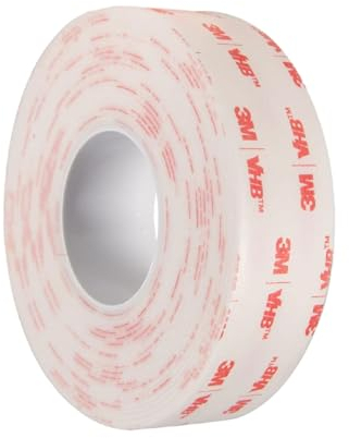 Dpm tapes – VHB 4950 Nastro Biadesivo per interni ed esterni, Impermeabile, Nastro di Montaggio per oggetti, in Schiuma Acrilica, fissaggio oggetti, quadri, applicazioni permanenti (19 mm x 3 m)