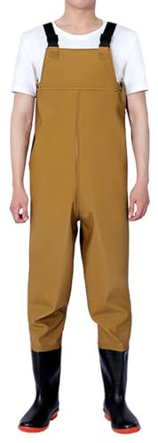 Torace Trampolieri con stivali,Pesca Waders Con tasca,Pantaloni Da Pesca Con Bretelle,impermeabile,traspirante,unisex,uomo e donna,per Amanti Pesca Sportiva,Giardinaggio,Pescatori