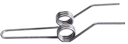 V-förmige Feder, Torsionsfedern, 2 Stück, Drahtdurchmesser 2,0 mm, Federstahl, doppelter Torsionsfeder-Ausgangsdurchmesser 16 mm