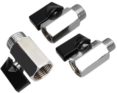LIUCH Messing-Kugelhahn 1/8 Zoll 1/4 Zoll 3/8 Zoll 1/2 Zoll Gewinde Mini Männlich Zu Weiblich Luftkompressor Wasser Gas Öl Absperrventil(1/2,Female To Female)
