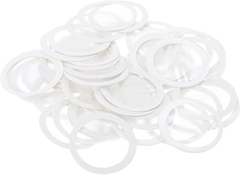 Kazoo Flötenmembranen Transparente Kunststoffteile für Kazoo | Abs Ausführung, Klarer Klang, Praktisch, Kompakt Verstaubar, Leicht Mitzunehmen, 50 Stück-pack für Zubehörersatz