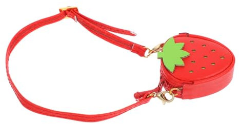 NUOBESTY Bolso De para Muñecas Miniatura Bolso De Fresa Lindo Accesorio De Juguete para Muñecas para Juguetes De y Escenarios