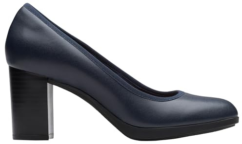 Clarks Bayla Carly Womens Navy Leather, 4.5