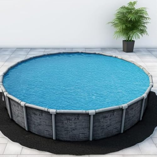18 FT Round Pool Liner Pad, Pool Liner For Above Ground Swimming Pool - Outdoor Pool Mat For Above Ground Pool Pad