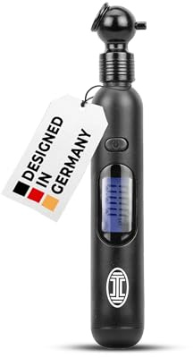 HEYNER Digital Tyre Pressure Gauge – Portable Handheld Car Air Pressure Tester 0.20-10.3 BAR with LCD Display for Cars, Motorbikes & Bicycles H564210
