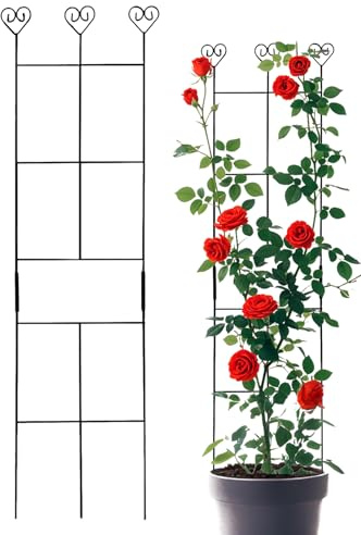 Tutor para Plantas Trepadoras | Tutor De Metal para Jardín con Plantas Enredaderas - Soportes Y Estacas como Accesorios De Jardinería para Enredaderas De Monstera, Hiedra, Tomate Y Pepino