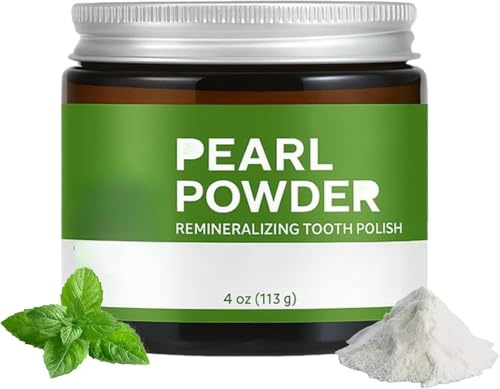Polvere di perle - polvere di dente naturale. Sbiancamento, rafforzamento dello smalto e denti illuminanti