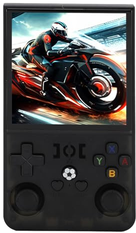 Generic Console di Gioco Portatile, 4000mAh RK3326 720x720 Console di Gioco Portatile retrò 4 Pollici IPS (128GB)