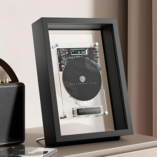 Wall Mounted Cd Player, Wall Mountable Music Frame Cd Player, W/Remote Control, 5.0 Bluetooth/3.5mm AUX Output, Without Speakers, for Home/corridor/Office/Wall Decor