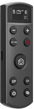 Compatible for Sony Camera USB-C Wireless Shutter Remote with OLED Screen(Black for Sony)