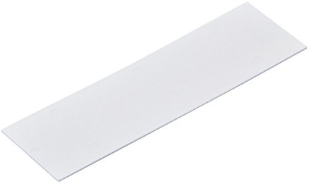 GLUSKE Lot de 500 blocs de vitrage GL-SV 100 x 40 x 1 mm, en plastique blanc, 500 pièces | Cales de rondelle – Plaquettes d'écartement
