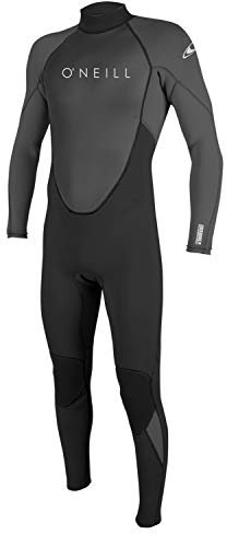 O'Neill herr reactor II 3/2 mm Back Zip Full Wetsuit Neoprenfodral, Black/Graphite, XS