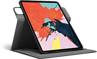 Targus VersaVu Classic Apple iPad Air,iPad Pro 12.9-inch (3rd,4,5 and 6th gen) Protective Tablet Case with Slim TriFold Stand Cover, Enhanced Audio, Stylus Holder,Secure Strap Closure, Black(THZ775GL)