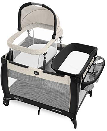 Graco Pack 'n Play Day2Dream Travel Bassinet Playard Features Portable Bassinet Diaper Changer and More (Lo, Lo)