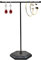 Soporte Organizador de Joyas, Soporte de Exhibición de Collares con Barra en T de Metal, Soporte para Pendientes, Organizador de Joyas Colgantes para Collares, Pulseras, Anillos, Relojes (Negro)