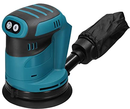 Irfora Motore a spazzola da 125 mm, levigatrice orbitale a batteria, levigatrice orbitale per legno, per auto elettriche, multifunzione, legno, metallo, ceretta, lucidatura, levigatrice, 3 velocità