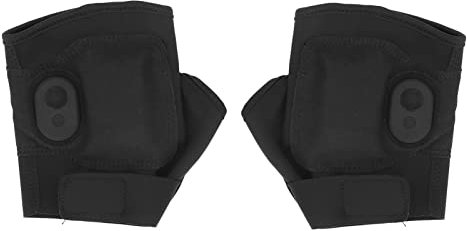 CUTULAMO Gants Chauffants sans Doigts, Gants Chauffants électriques Rechargeables,Mitaines chauffantes électriques Ultra Fibre, Dragonne élastique Réglable pour L'équitation,Chauffants électriques