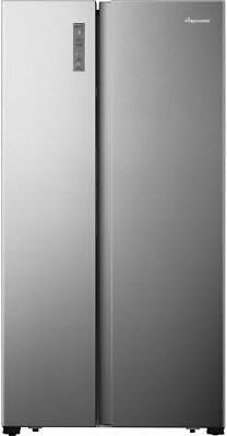 Fridgemaster MS91520ES Total No Frost American Fridge Freezer - Silver - E Rated
