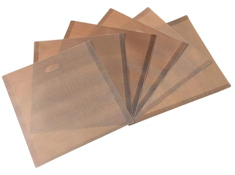 12 piezas Bolsas de Tostadas Lavables, Bolsa Tostadora Lavable, Bolsas para tostadoras de teflón, Toastabags Lavables para tostadora, Pizza, rebanadas de Queso, sándwich, Aperitivos