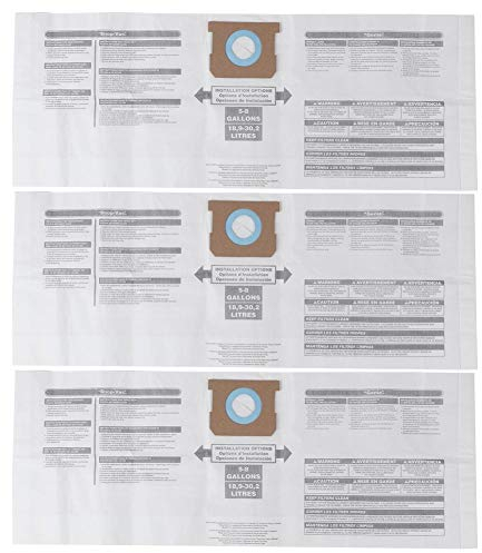 Accessorio di Ricambio per Sacchetto Raccoglipolvere per Aspirapolvere Shop-Vac 90661 906-61 9066100 5-8 Rimozione della Polvere per Alleviare le Allergie