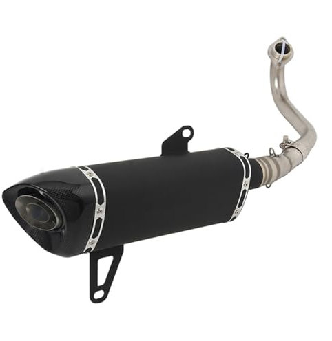 BybAgs Système D'échappement Complet pour Moto pour Y&amaha Tricity 300 2020-2024, Tuyau De Liaison Avant, Silencieux D'échappement en Fibre De Carbone DB Killer